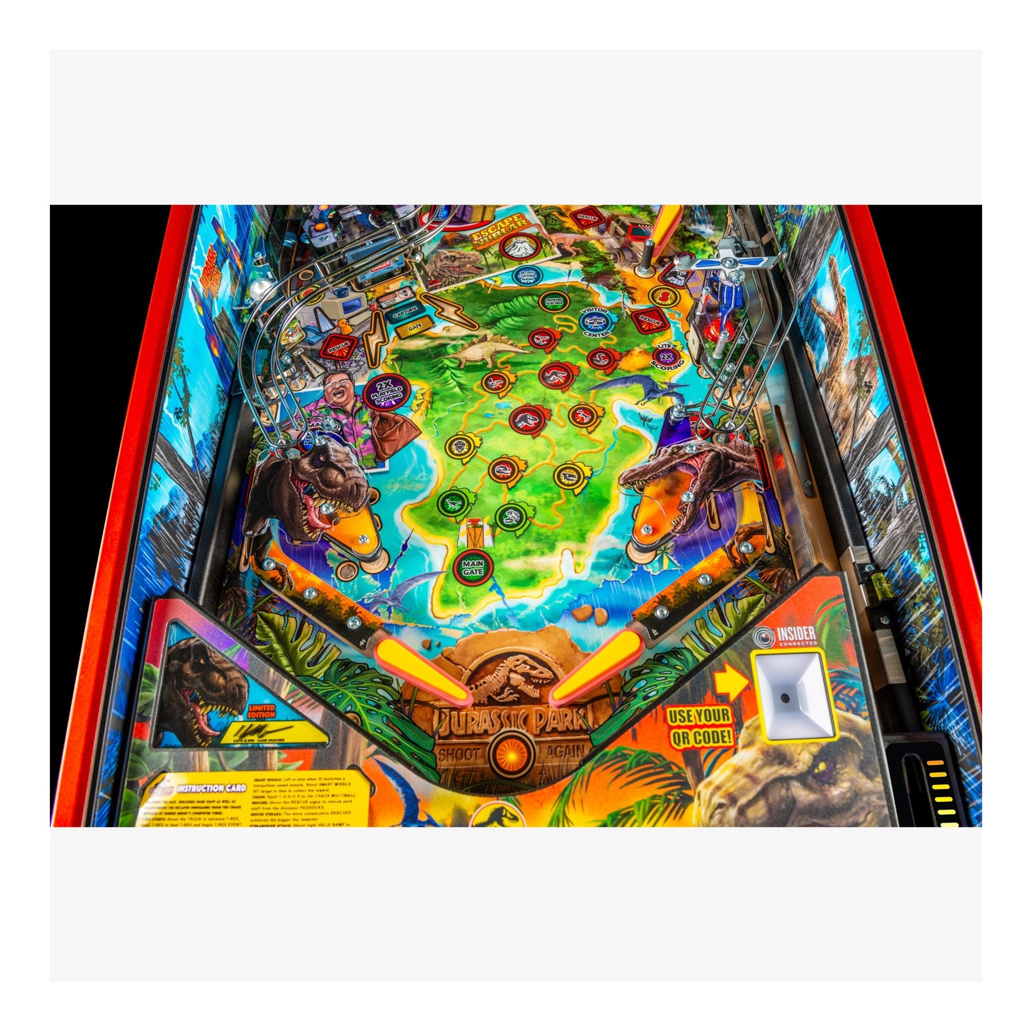 Detail of the Jungle Adventure Vehicle on the 30th Anniversary playfield.