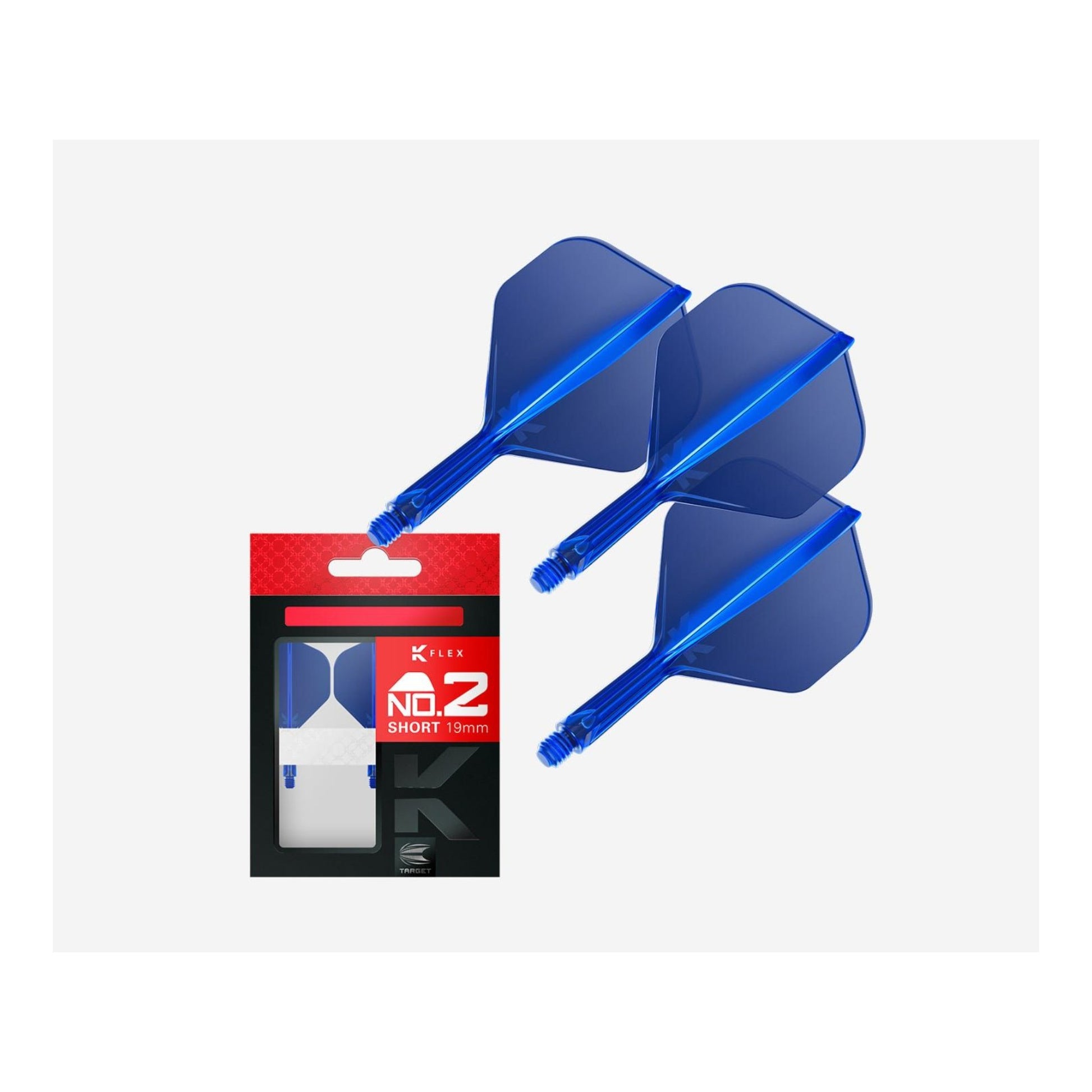 Target K-Flex No.2 Blue Integrated Flight and Shaft System Standard Shape