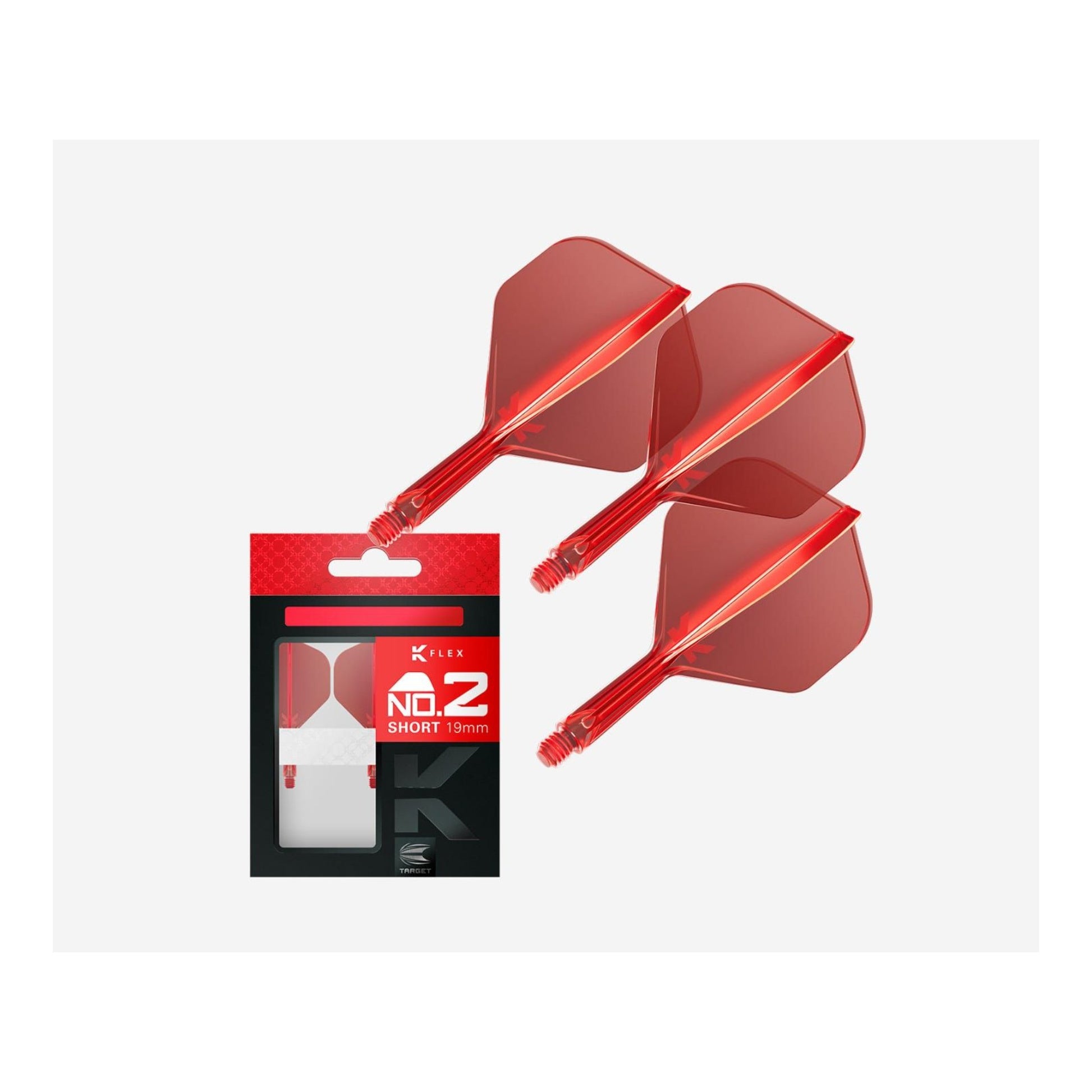 Target K-Flex No.2 Red Integrated Flight and Shaft System Standard Shape