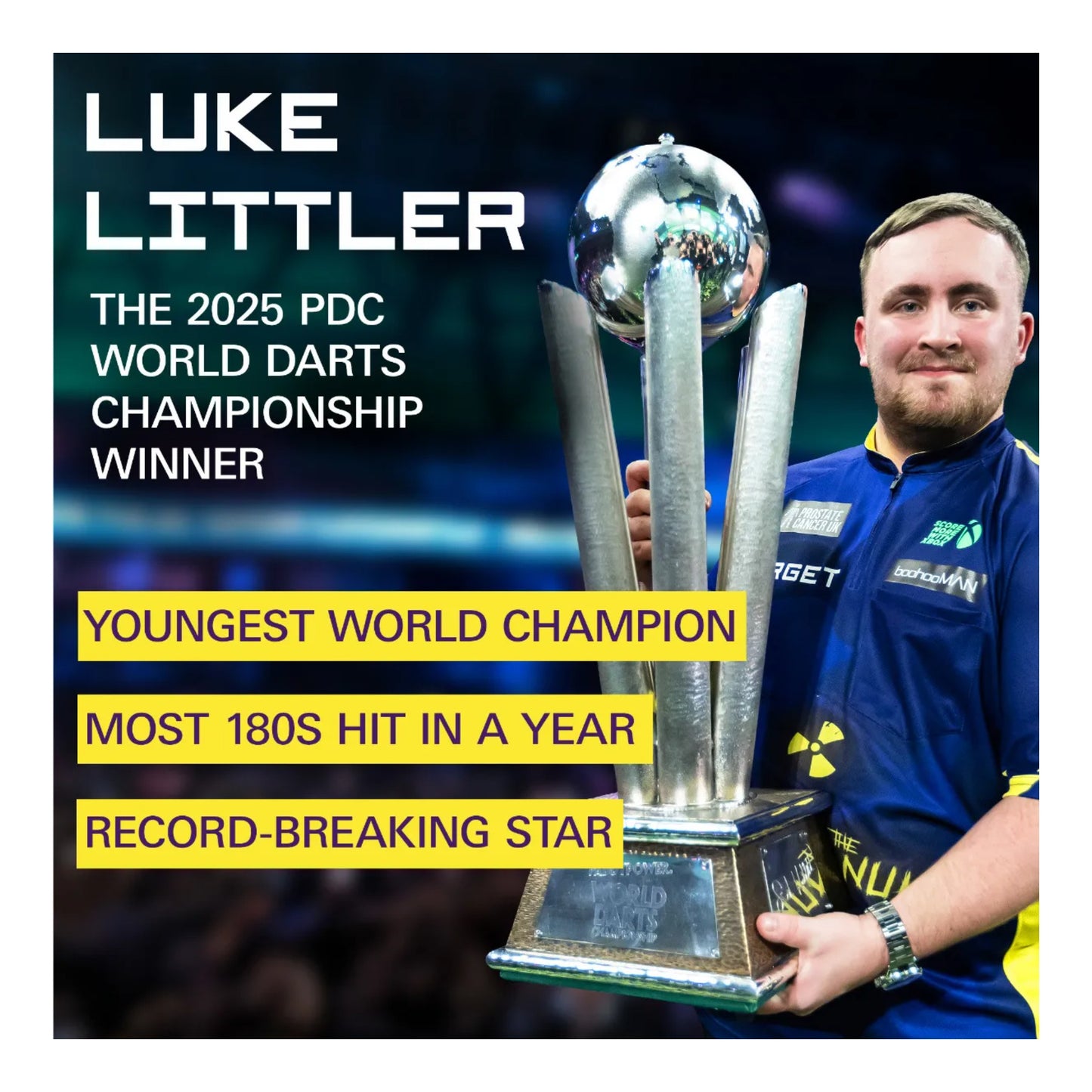 Poster of Luke Littler Youngest World Champion