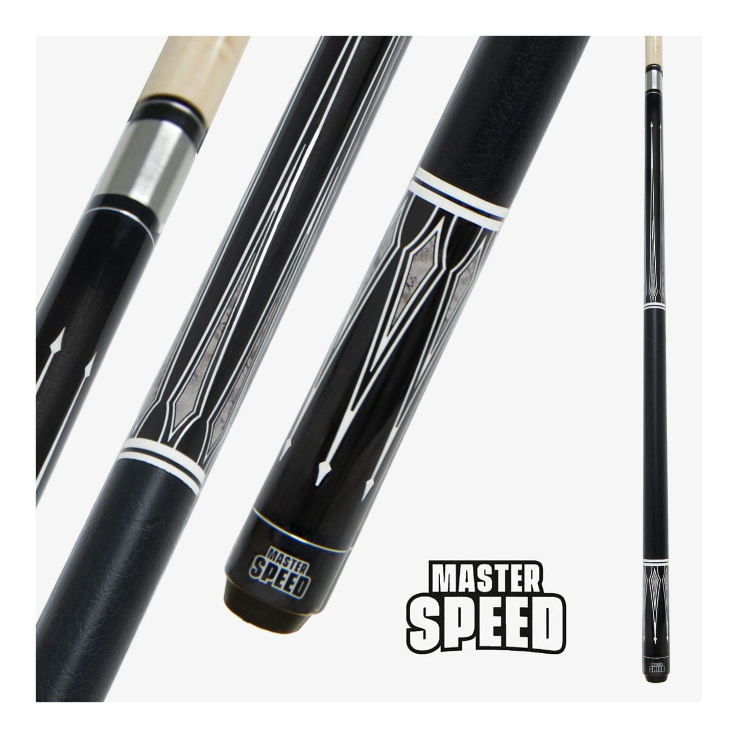 MASTER SPEED POOL CUE OL23-2 GREY 58'' 13MM