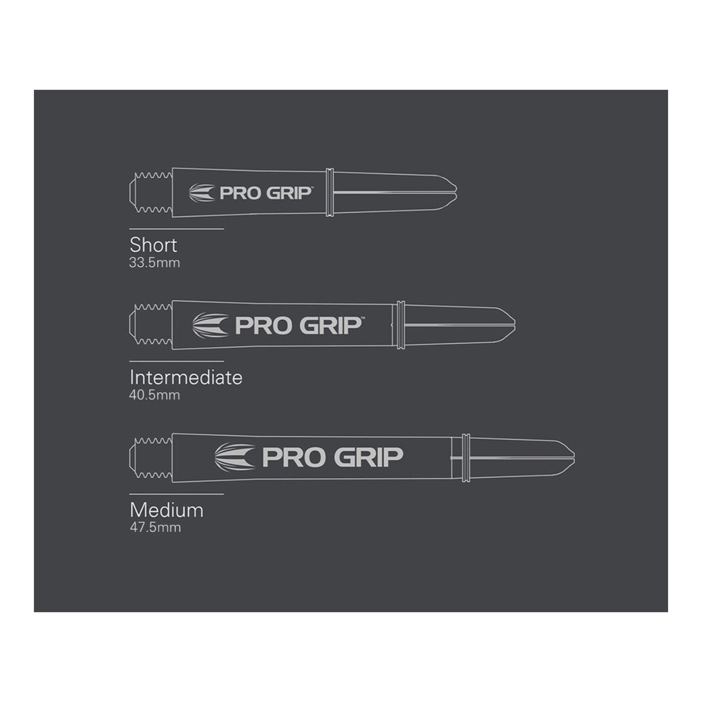 Target Pro Grip Shafts - Red Blue White Multi-Pack (9 Pack)