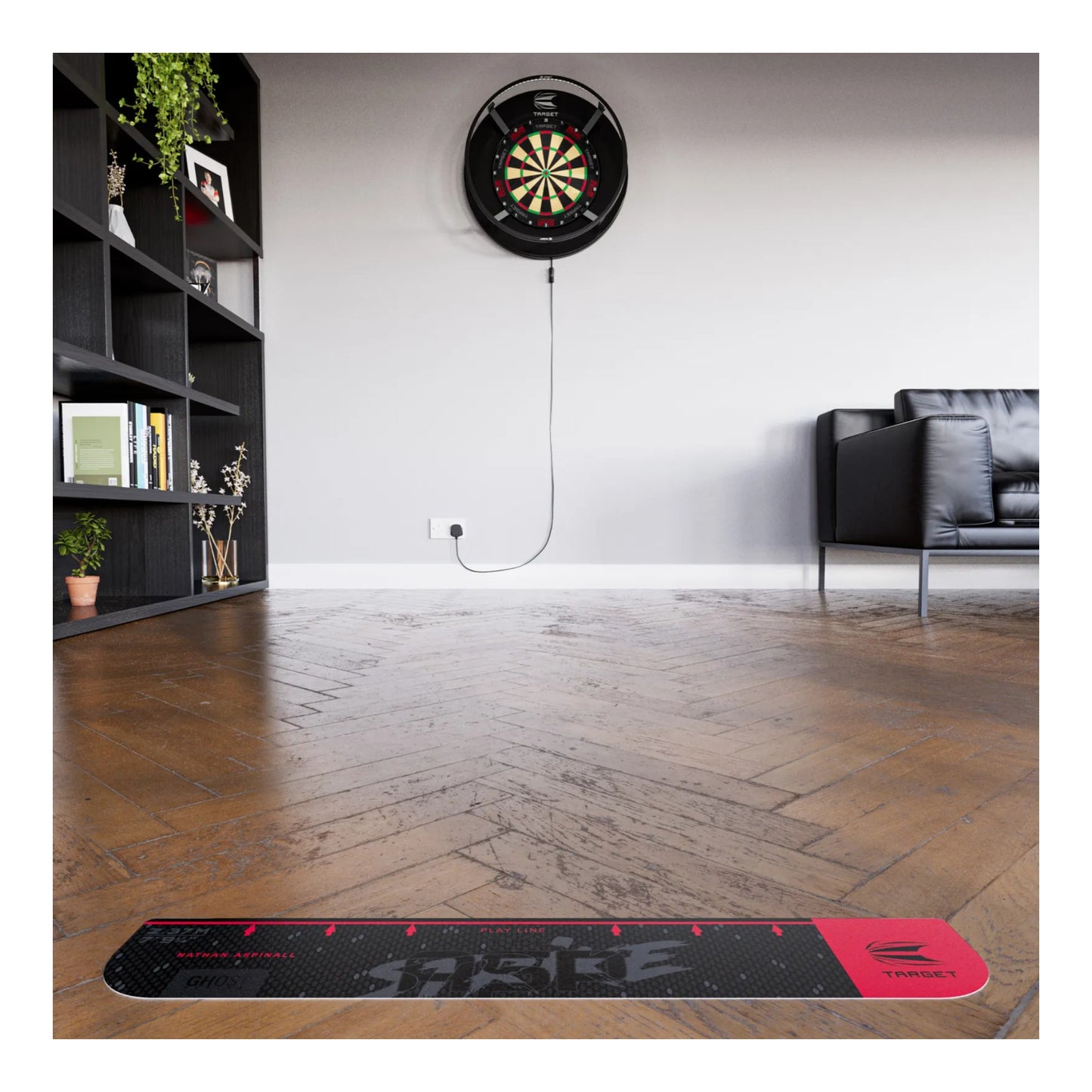 Nathan Aspinall Ghost Throw Line lifestyle shot in game room