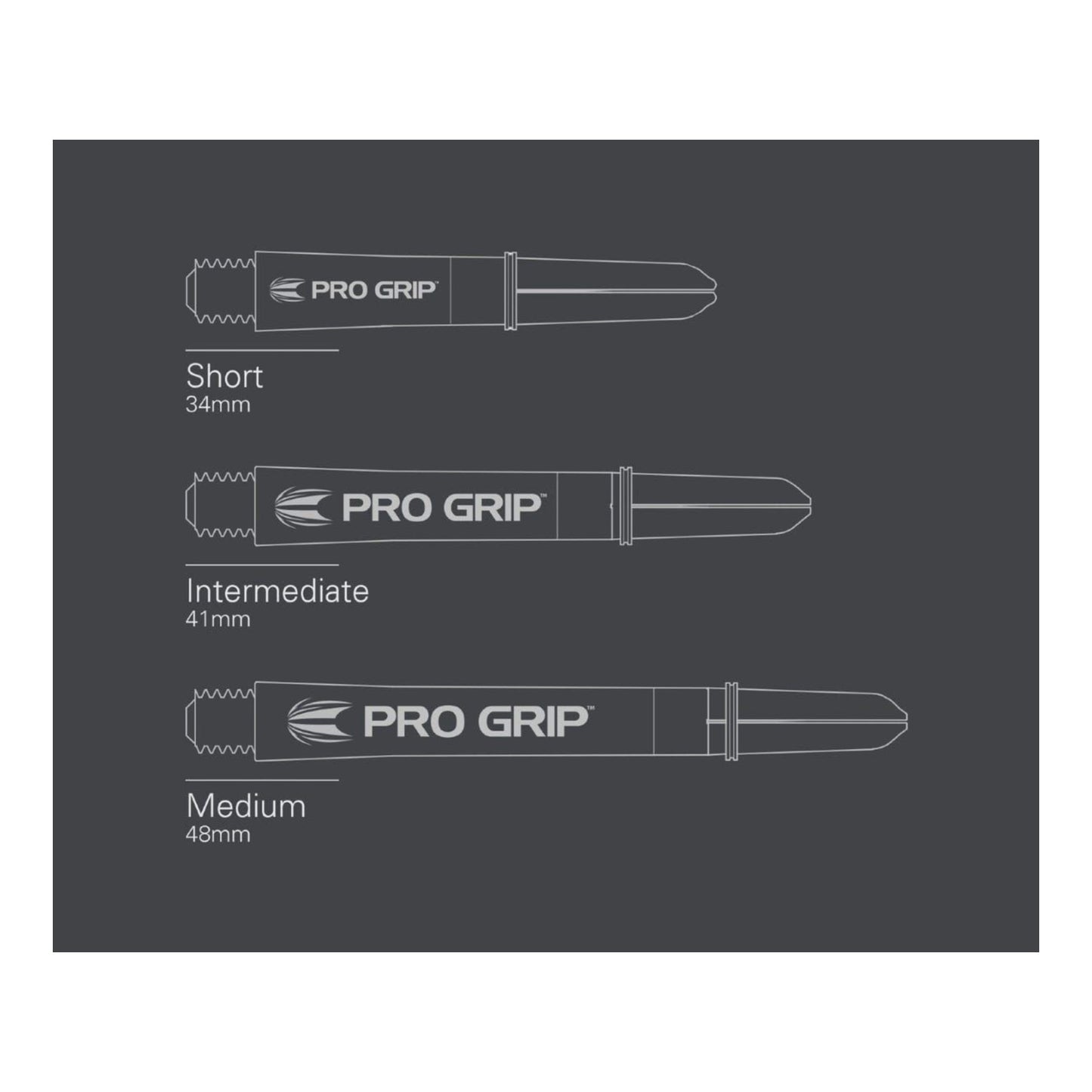 Target Pro Grip Shafts (White, 3 Sets) - Fast Shipping Across Canada