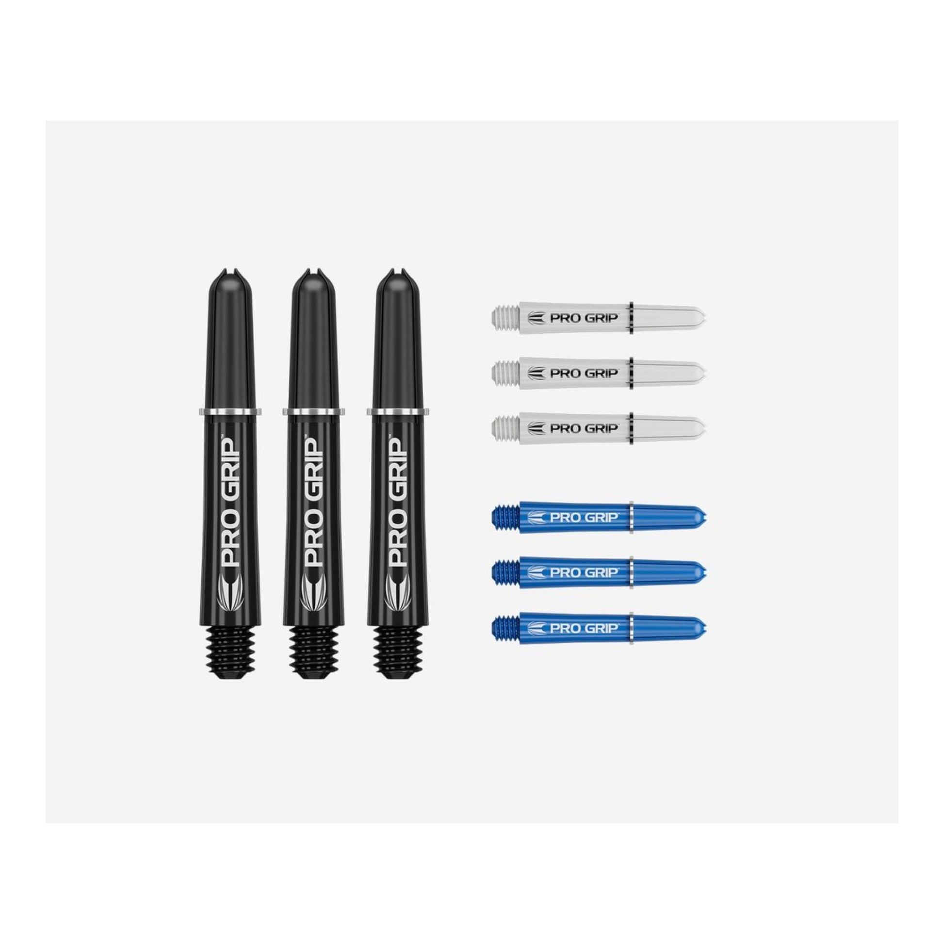 Small Black/White/Blue Pro Grip multi pack contents displayed