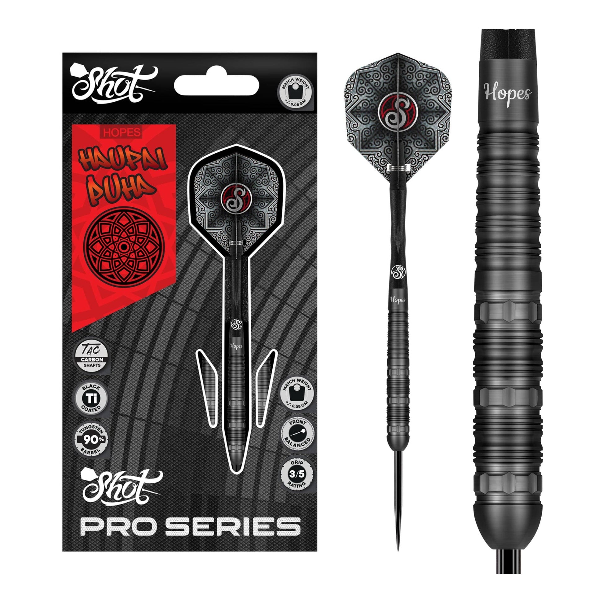 Full assembly of Haupai Puha 2.0 90 percent tungsten steel tip darts