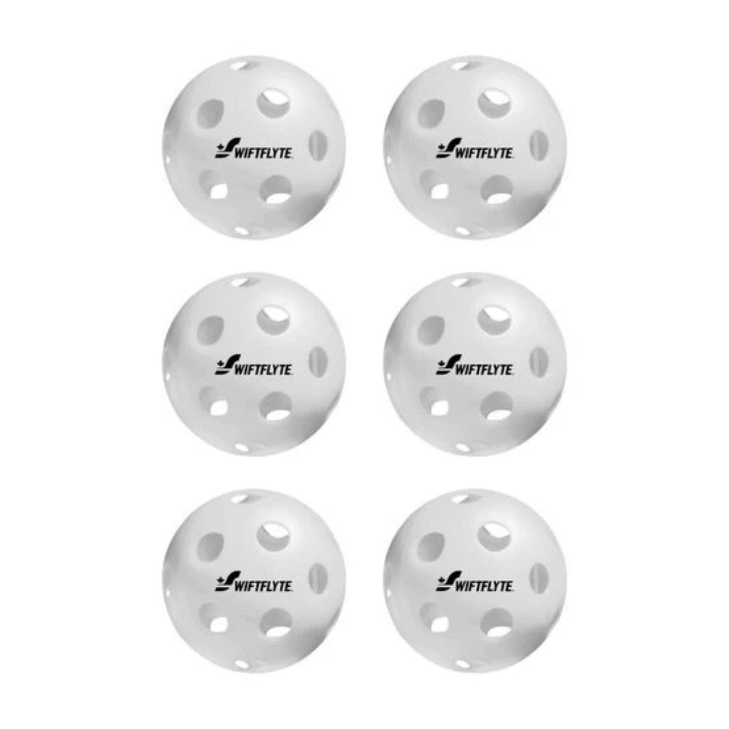Box of 6 Swiftlyte Multi-Surface Pickleballs 72mm made in Canada