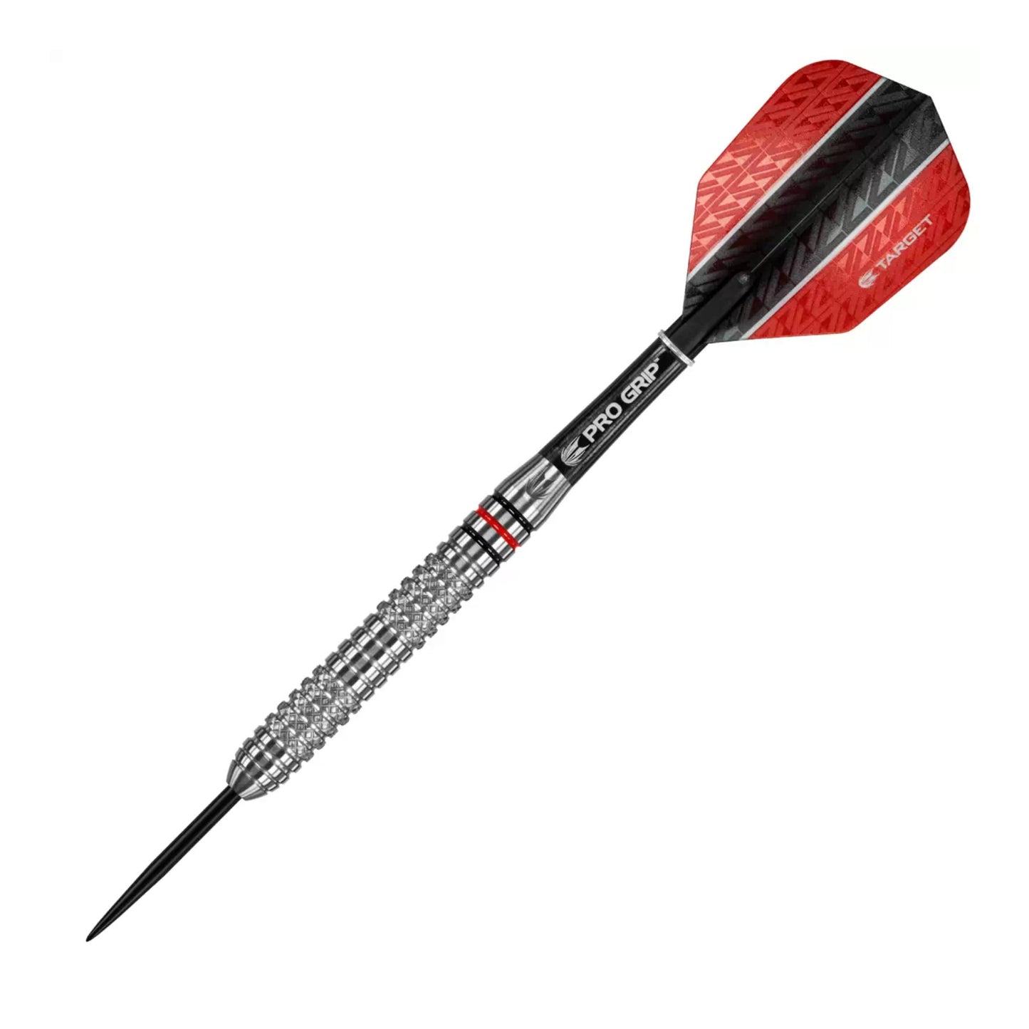 Close up of Target Vapor 8 02 dart barrel showing torpedo shape and radial grip