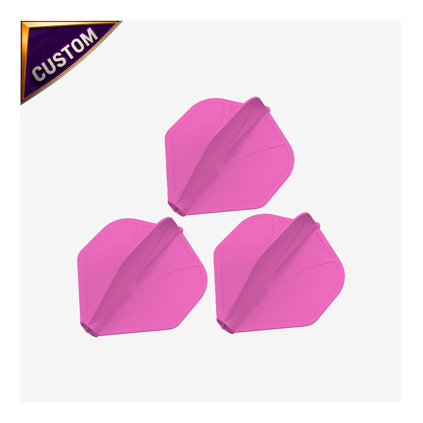 Custom Airfoil Molded Dart Flight Set - Pink