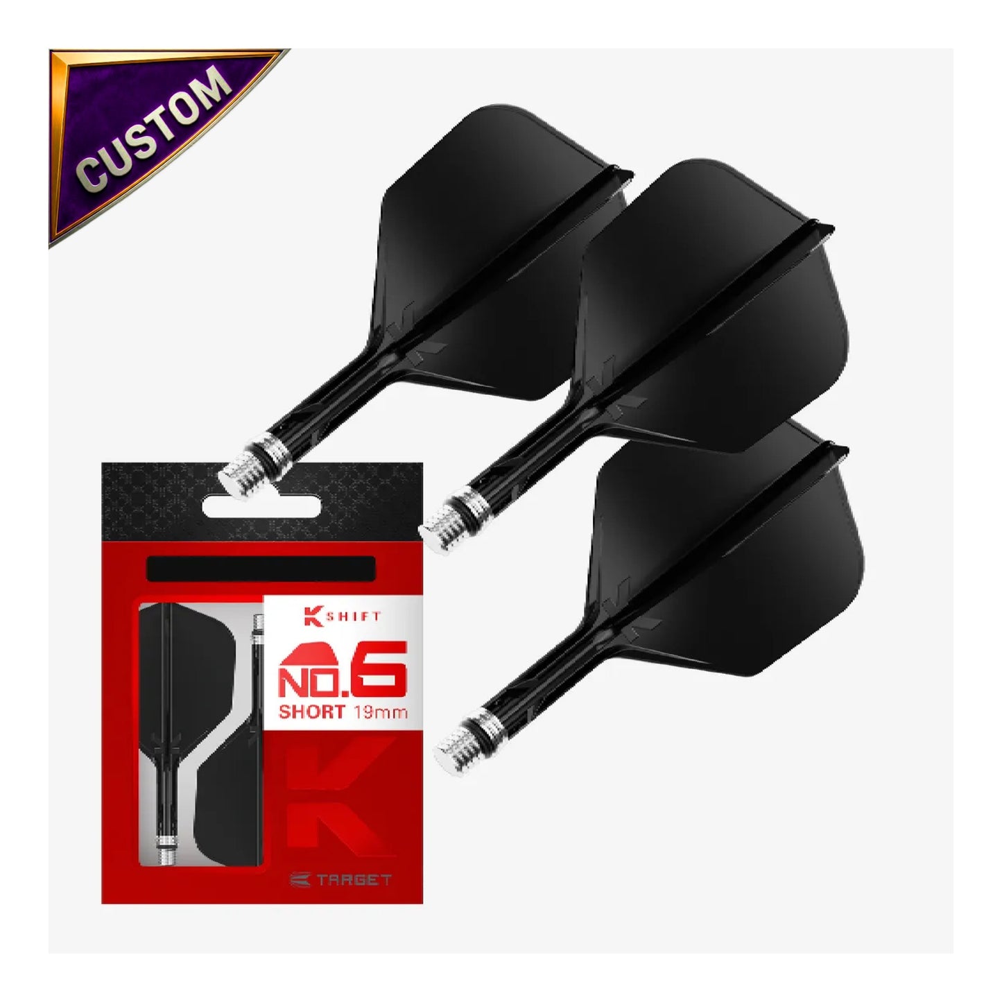 Custom Target Darts K-Shift No.6 - Black | Kingston Billiards