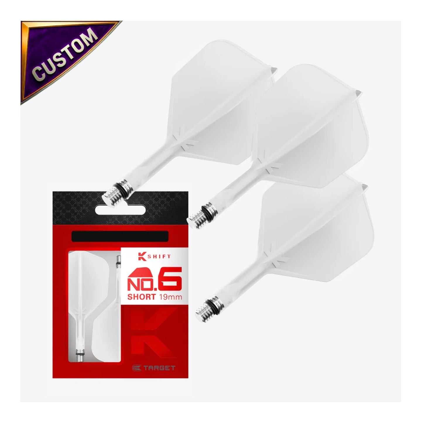 Custom Target Darts K-Shift No.6 - White | Kingston Billiards