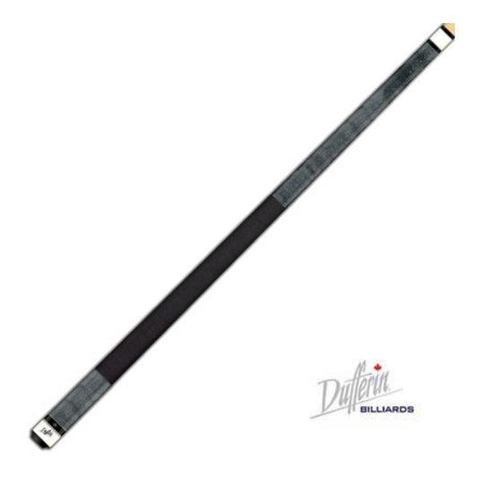 Half length view of the Dufferin 230 Club Series Model 235 pool cue in Grey stain