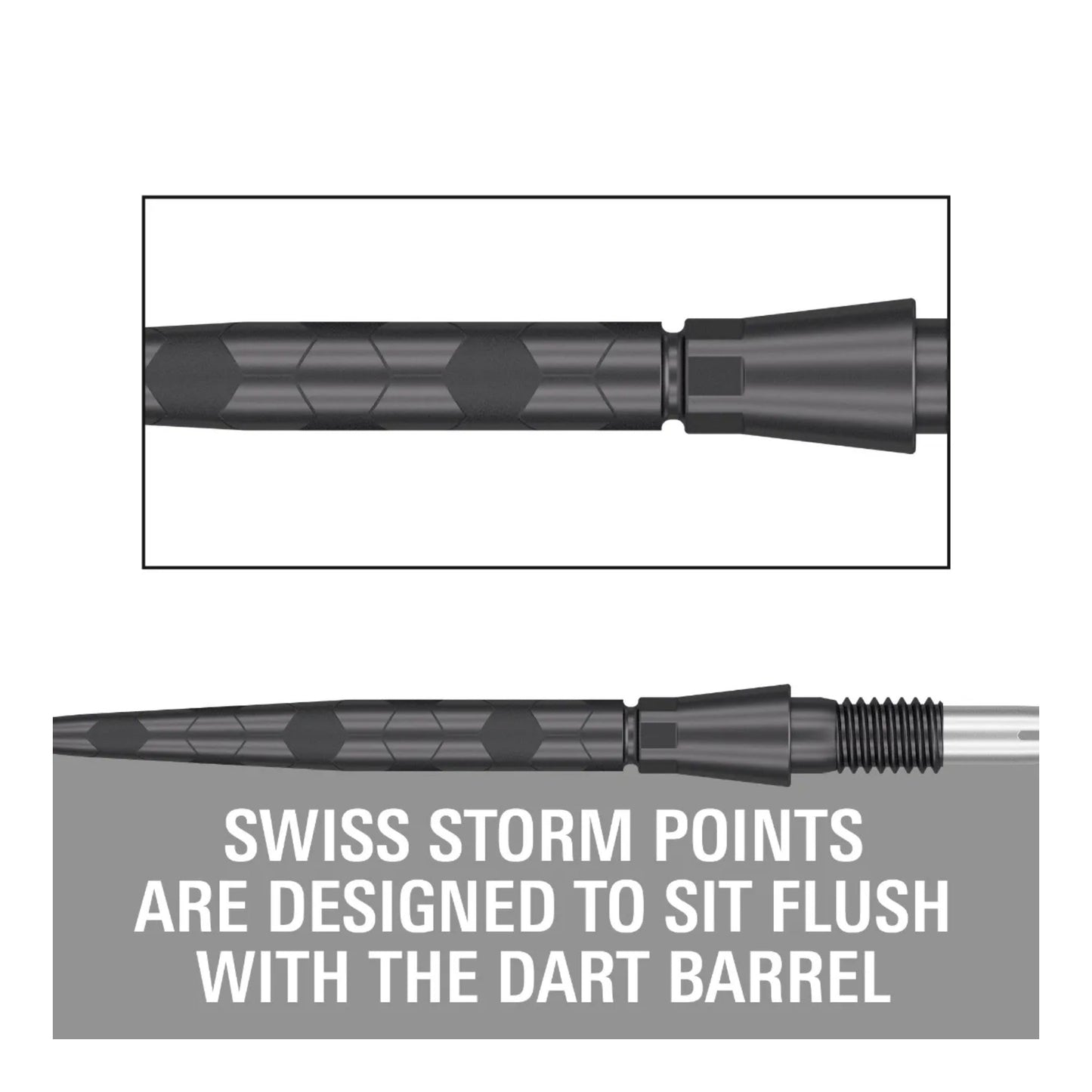 Target Swiss Storm Onyx Points | Flush Fit & Laser Grip