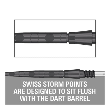 Target Swiss Storm Onyx Points | Flush Fit & Laser Grip