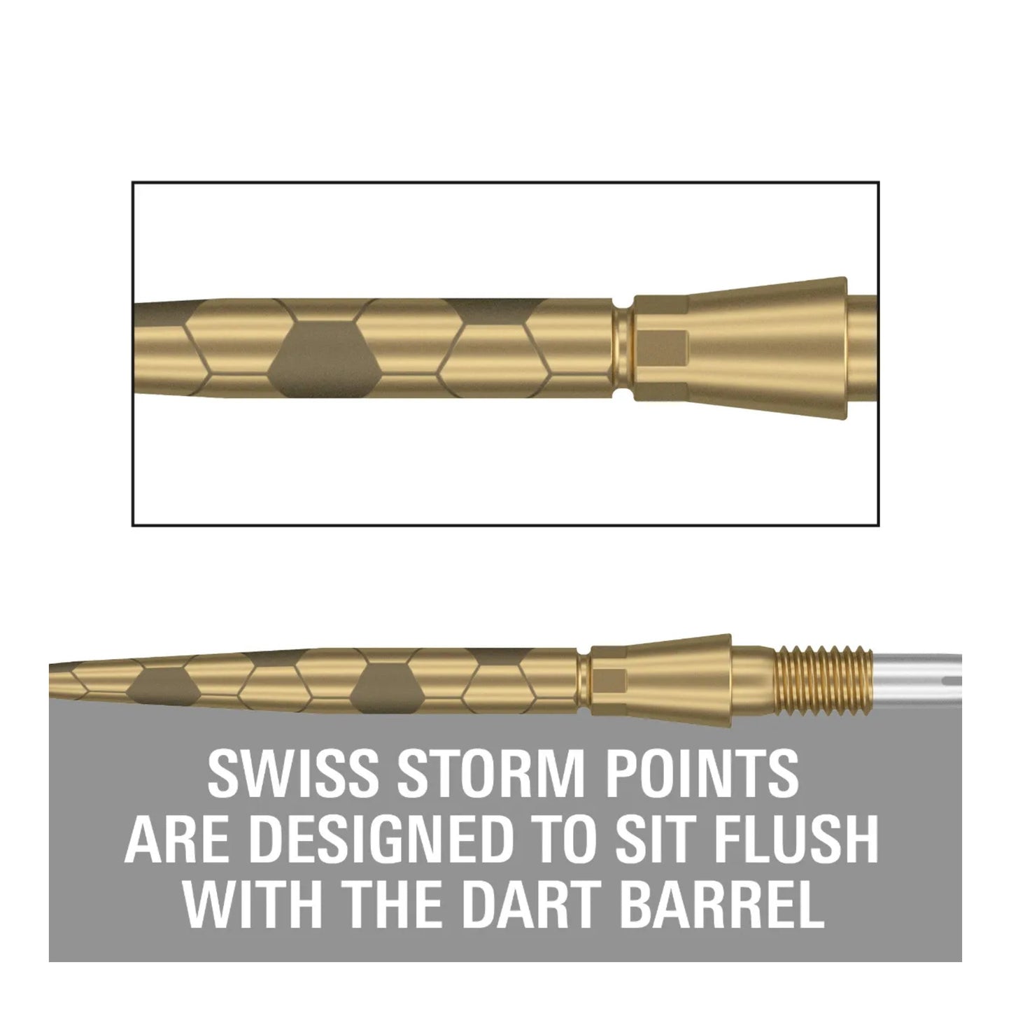 Target Swiss Storm Onyx Points | Flush Fit & Laser Grip