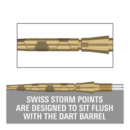 Target Swiss Storm Onyx Points | Flush Fit & Laser Grip