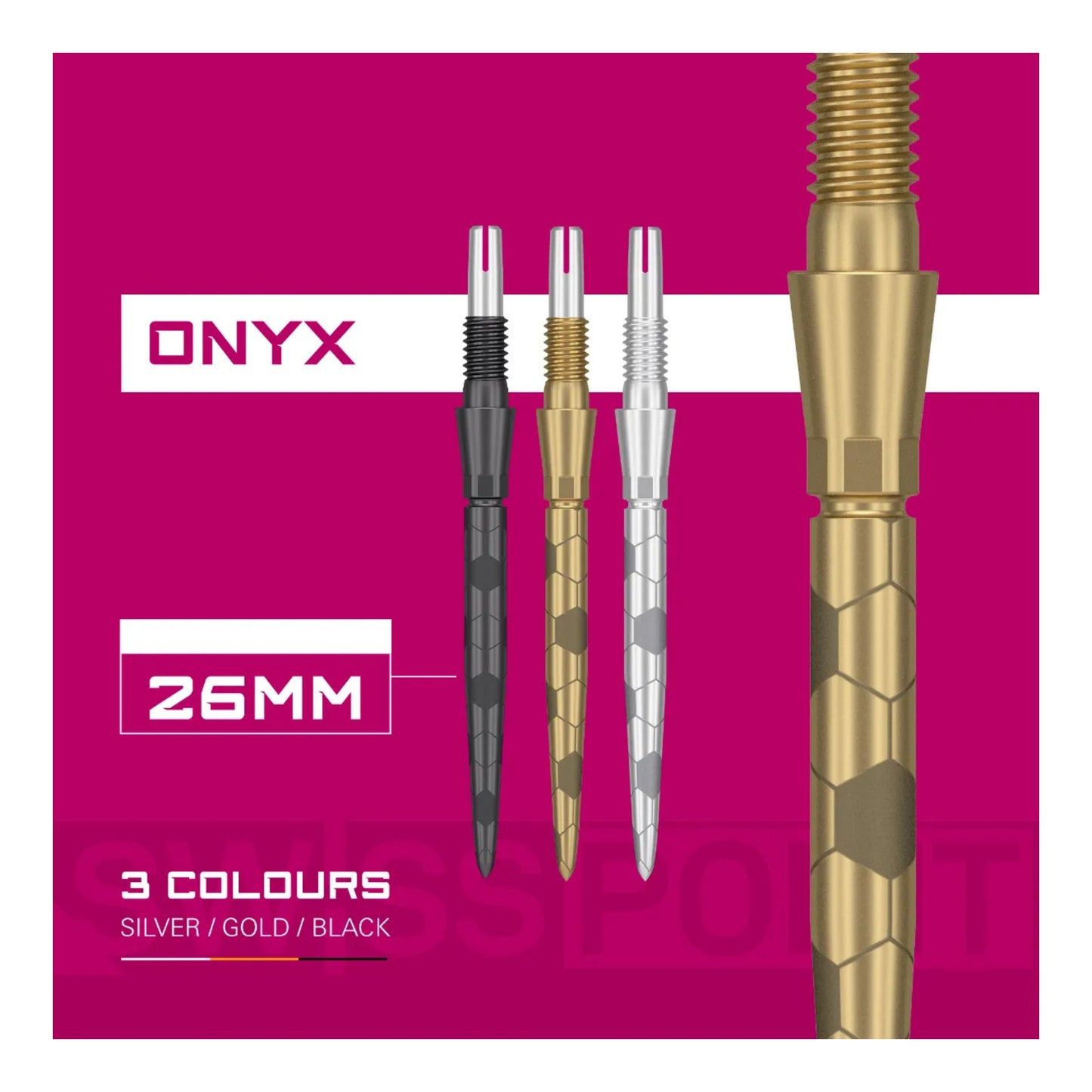 Target Swiss Storm Onyx Points | Flush Fit & Laser Grip