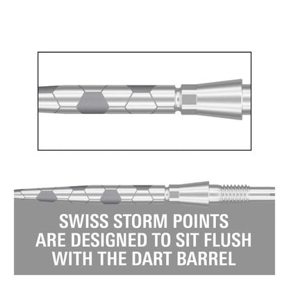 Target Swiss Storm Onyx Points | Flush Fit & Laser Grip