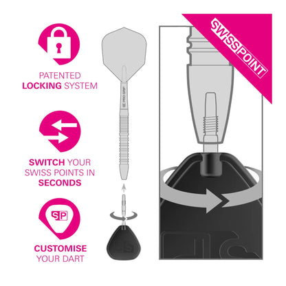 Target Swiss Storm Surge Points | Enhanced Grip Replacement Dart Point
