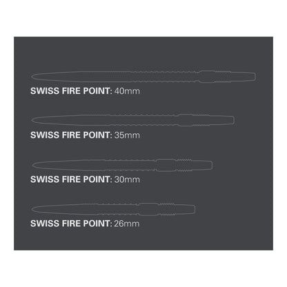 Target Swiss Fire Points – Premium Replacement Dart Points