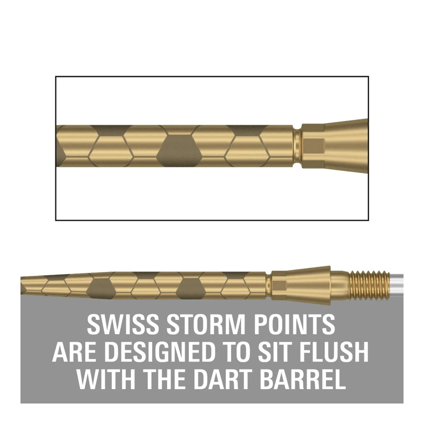 Target Swiss Storm Onyx Points | Flush Fit & Laser Grip