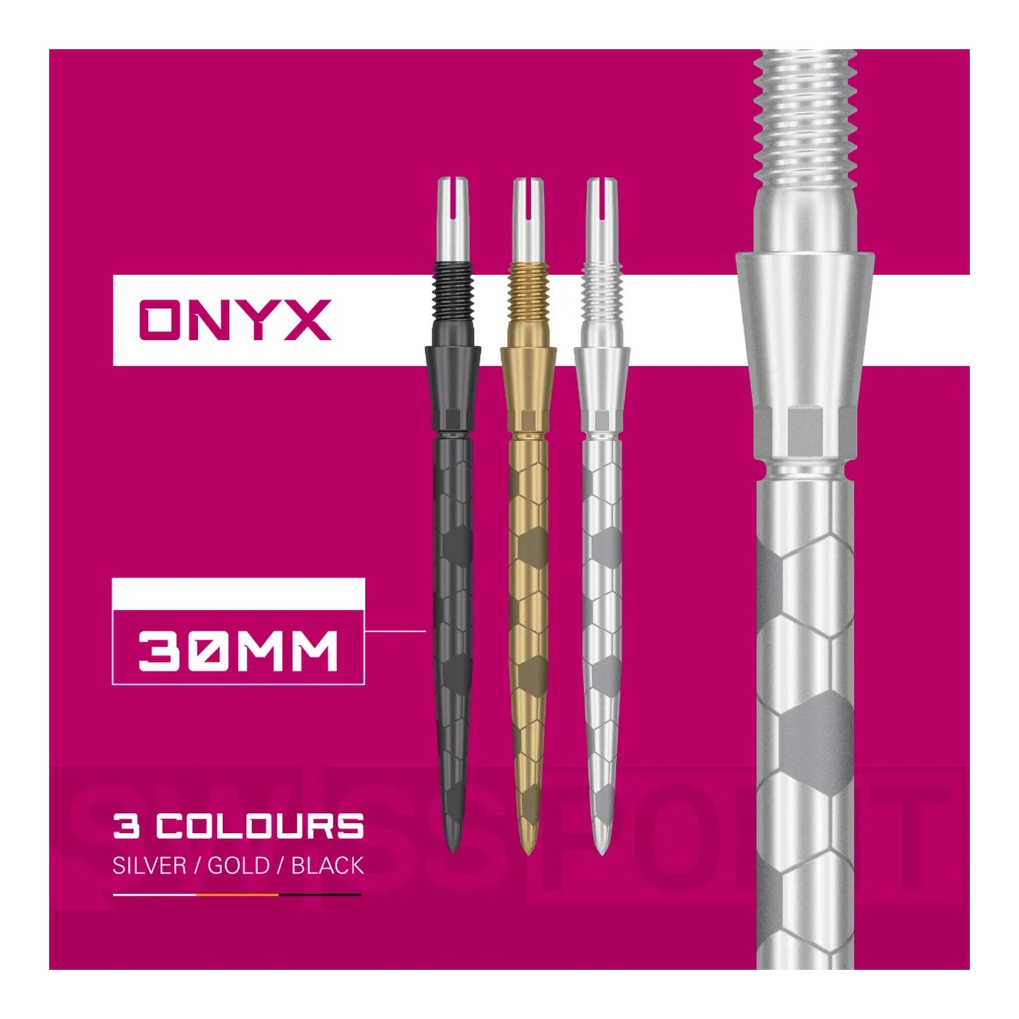 Target Swiss Storm Onyx Points | Flush Fit & Laser Grip