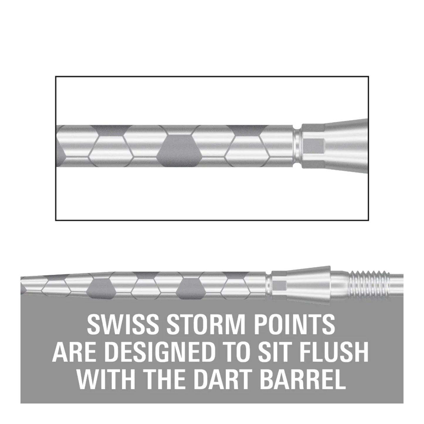 Target Swiss Storm Onyx Points | Flush Fit & Laser Grip