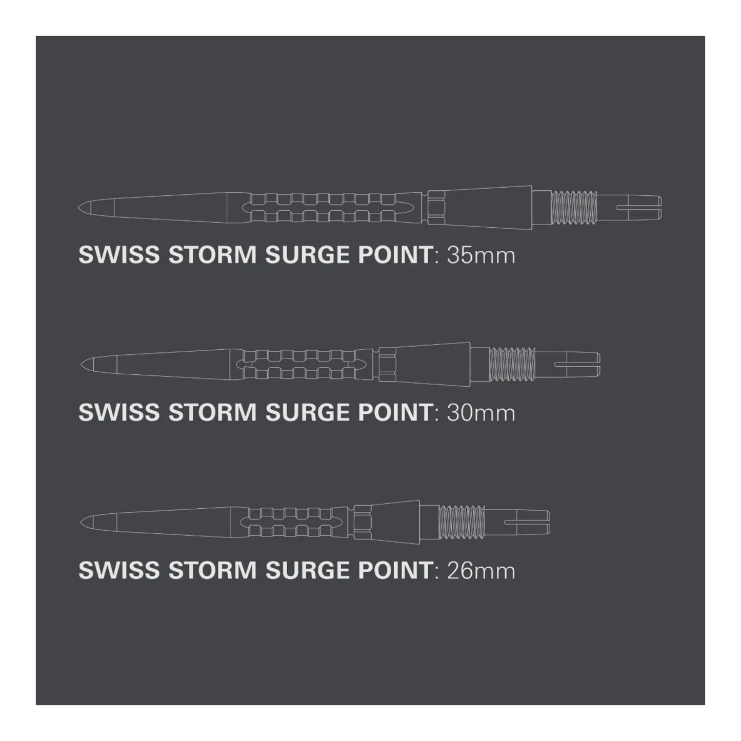 Target Swiss Storm Surge Points | Enhanced Grip Replacement Dart Point