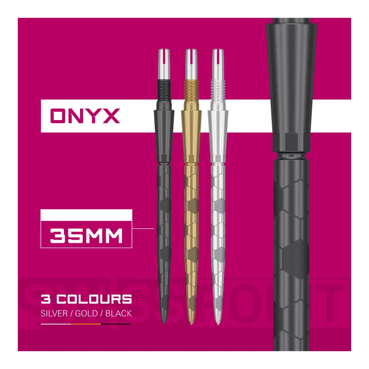 Target Swiss Storm Onyx Points | Flush Fit & Laser Grip