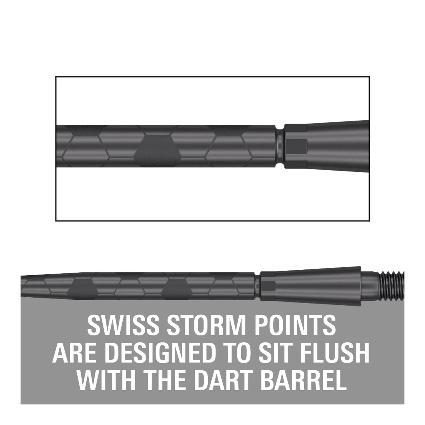 Target Swiss Storm Onyx Points | Flush Fit & Laser Grip