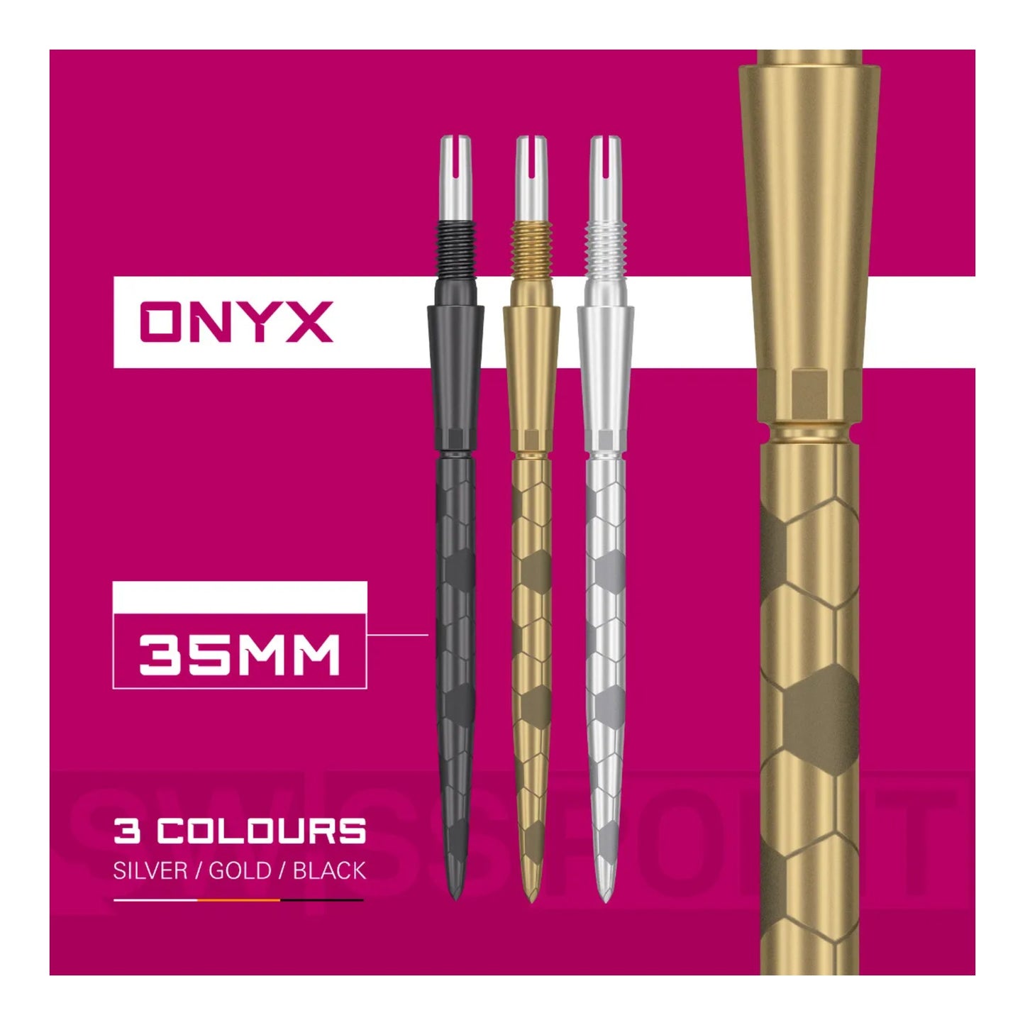 Target Swiss Storm Onyx Points | Flush Fit & Laser Grip