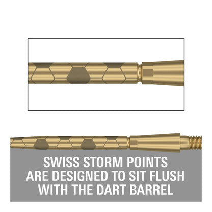 Target Swiss Storm Onyx Points | Flush Fit & Laser Grip