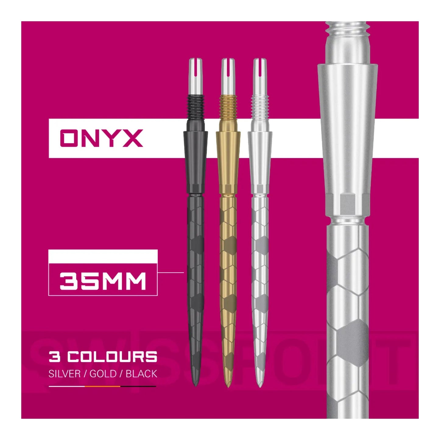 Target Swiss Storm Onyx Points | Flush Fit & Laser Grip