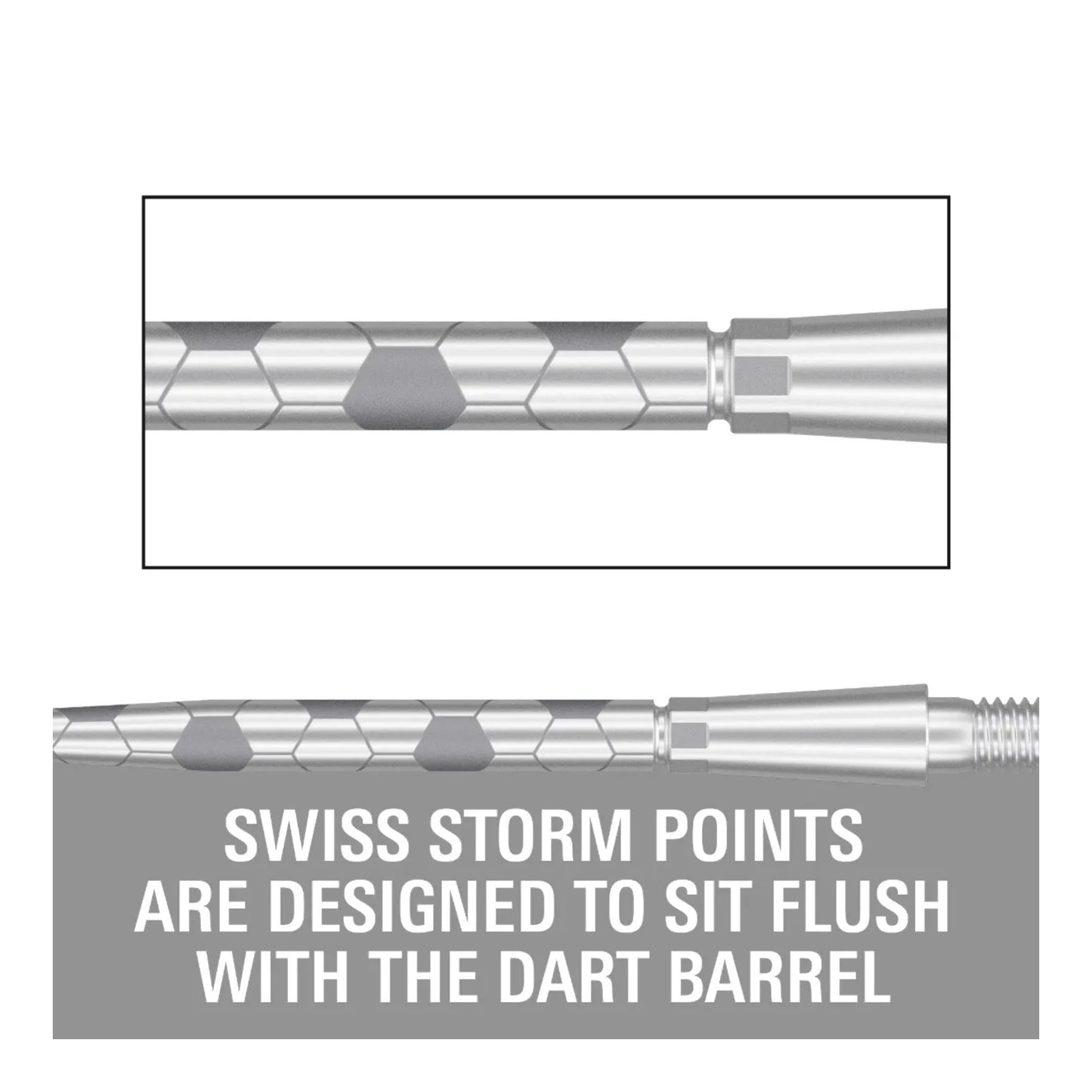 Target Swiss Storm Onyx Points | Flush Fit & Laser Grip