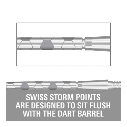 Target Swiss Storm Onyx Points | Flush Fit & Laser Grip