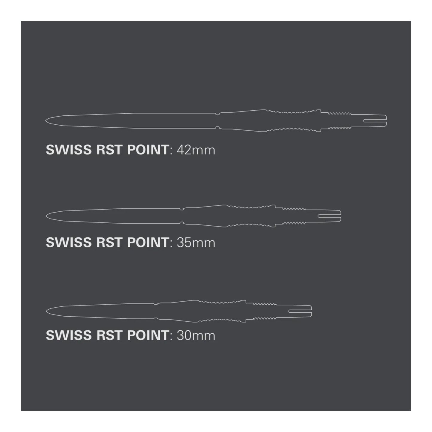 Target Signature Swiss RST Points – Precision Grip & Quick Change System
