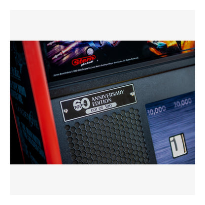 Close-up of a video game console with '60th Anniversary Edition' label