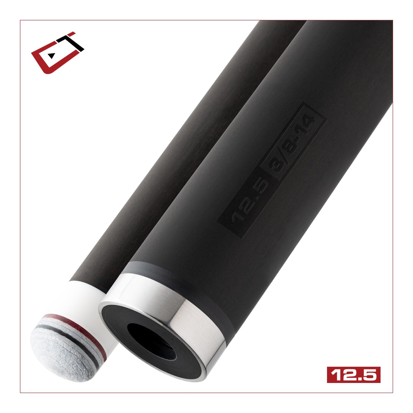 Cuetec Cynergy 12.5mm Carbon Fiber Shaft (3/8 X 14 Joint)
