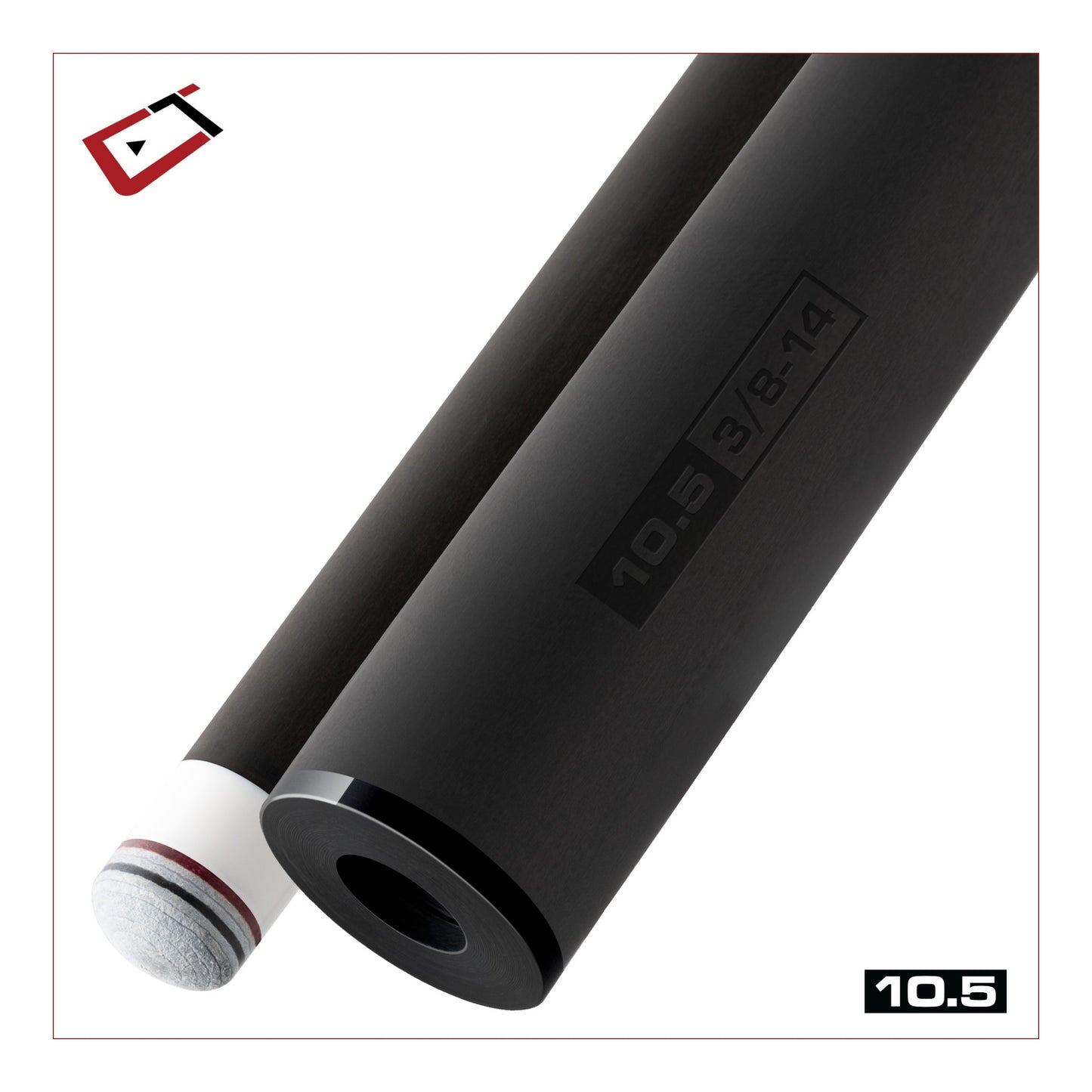 Cuetec Cynergy 10.5mm Carbon Fiber Shaft (3/8 x 14, 21.30mm Joint)