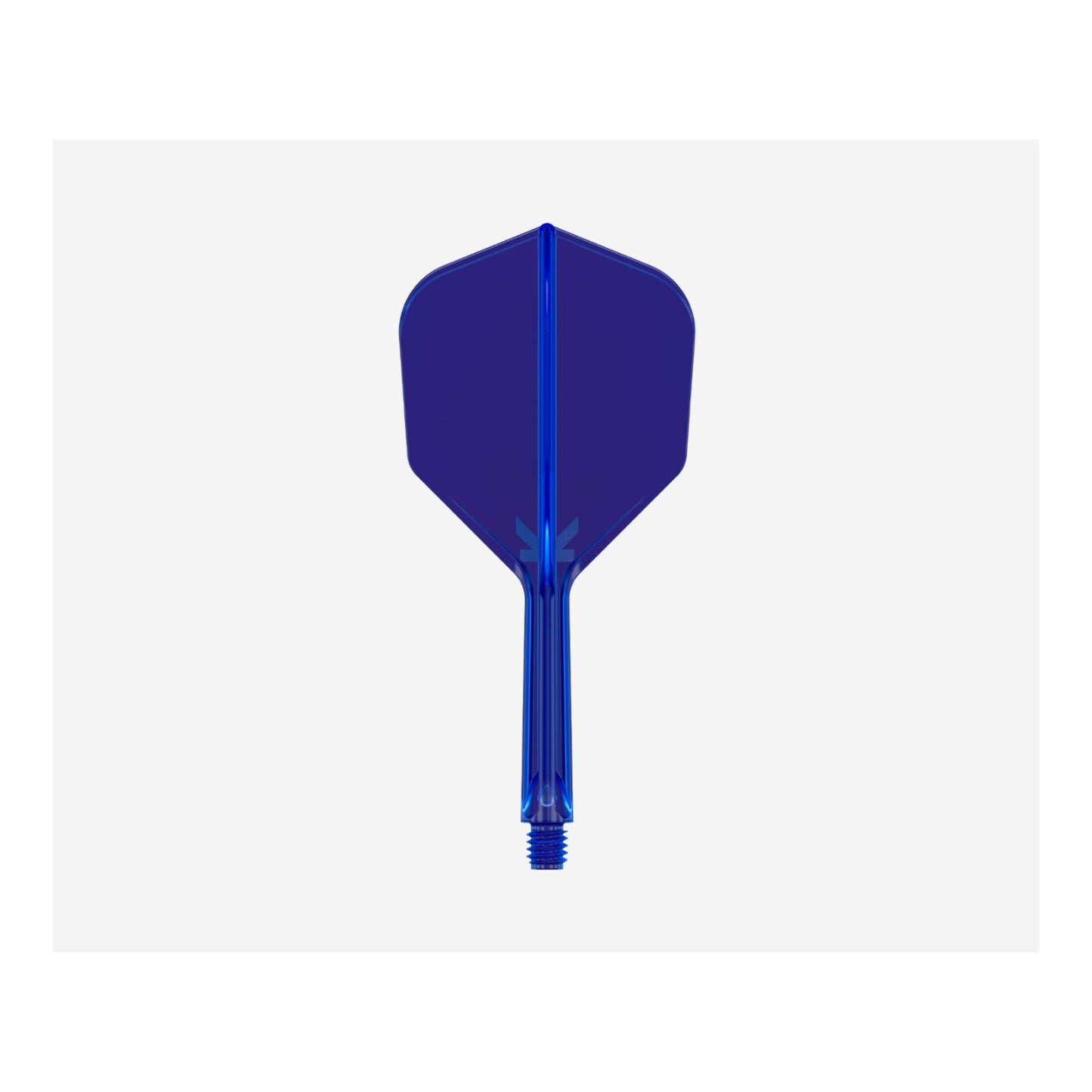 Assembled Target 975 Ultra Marine 02 dart with blue K-Flex flight