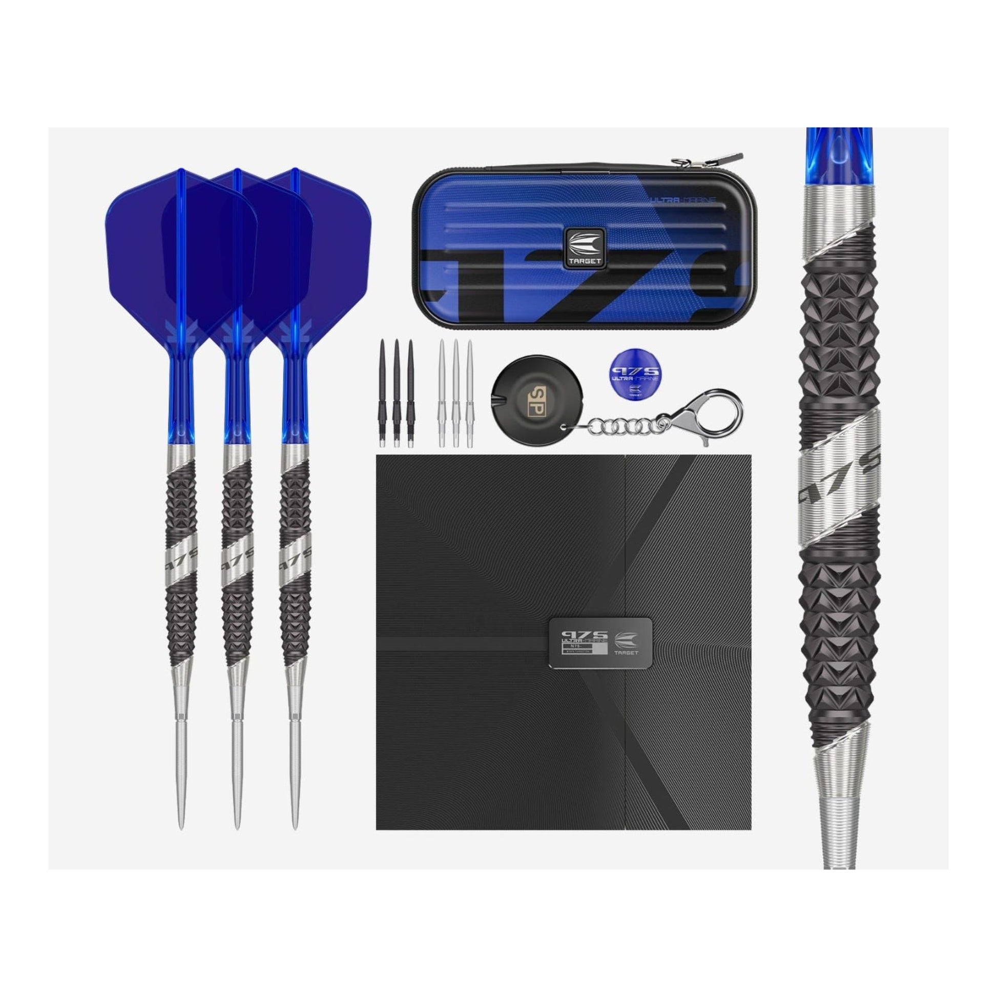 Target Darts 975 Ultra Marine 03 complete set box and accessories