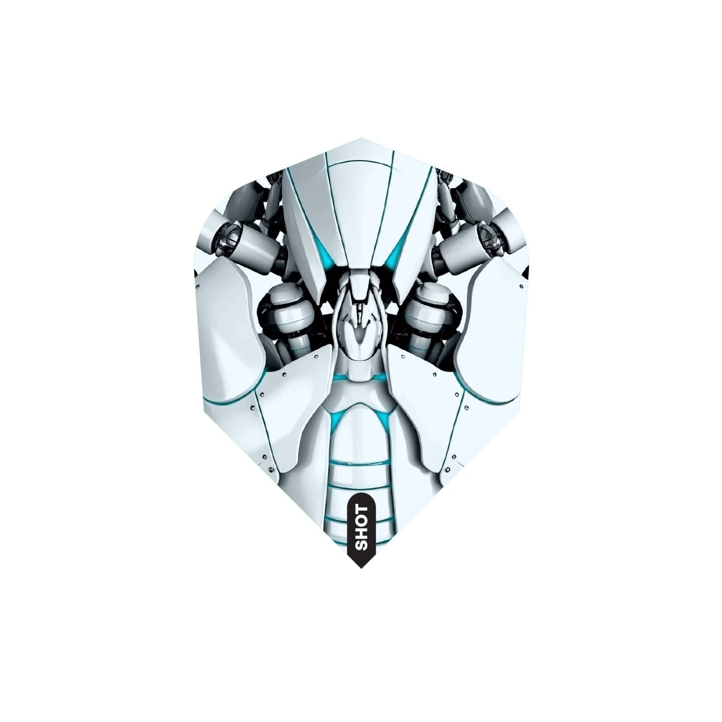 corpula small standard dart flight displaying geometric scorpula design