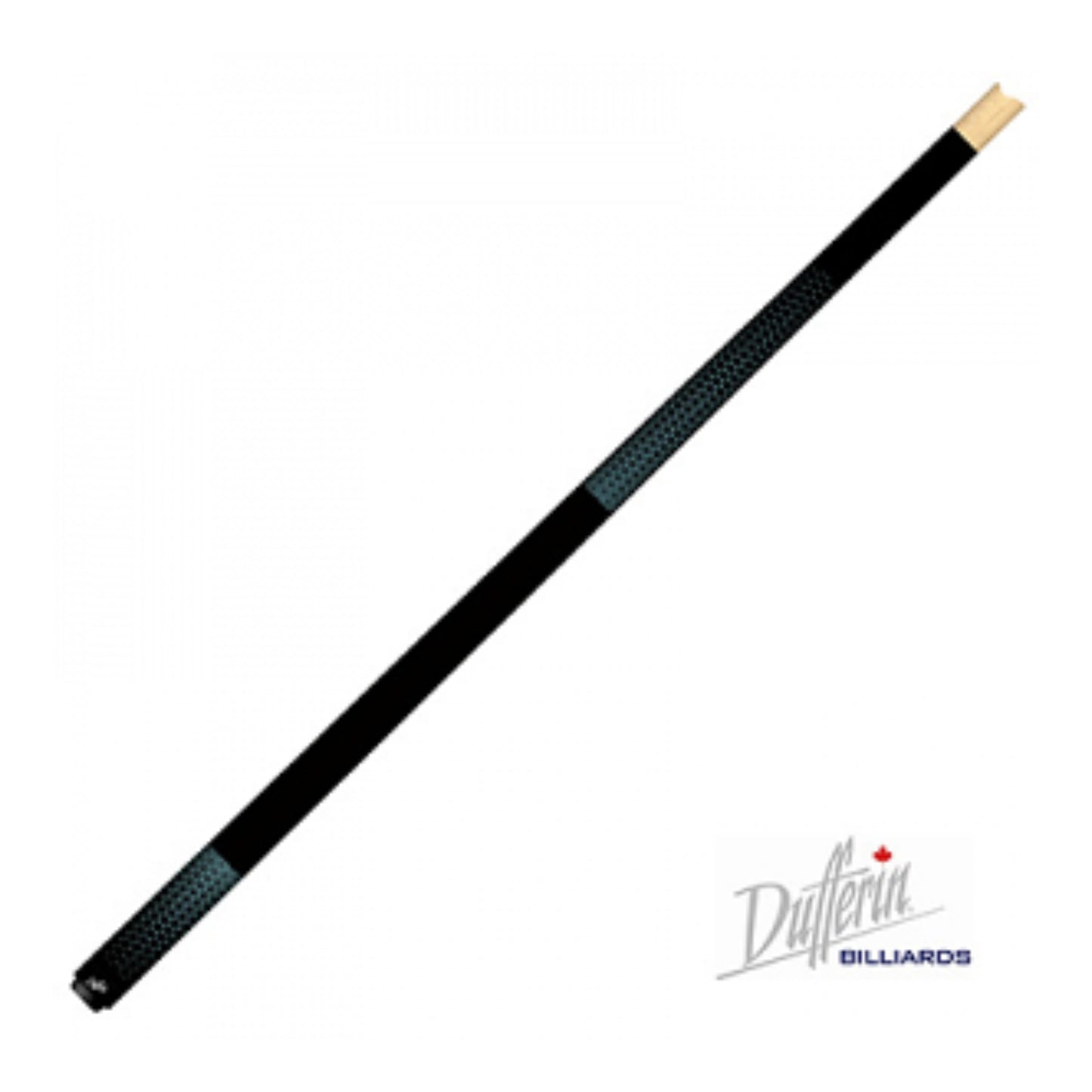 view of the Dufferin 300 Cascade Series Model 357 pool cue in Aegean Blue