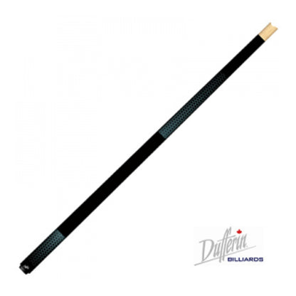 view of the Dufferin 300 Cascade Series Model 357 pool cue in Aegean Blue