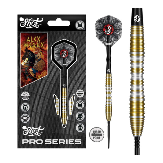 Pro Series Alexander Merkx Turbo Point - 90% Steel Tip Darts