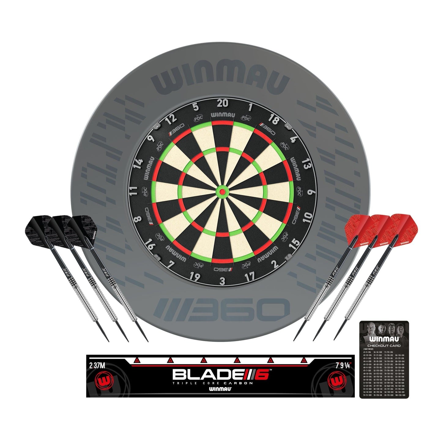 Winmau Blade 360 Surround Set | Pro Dartboard Bundle