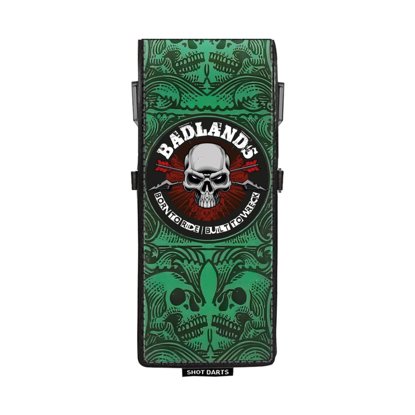 Green Badlands Inked Dart Wallet by Shot Darts