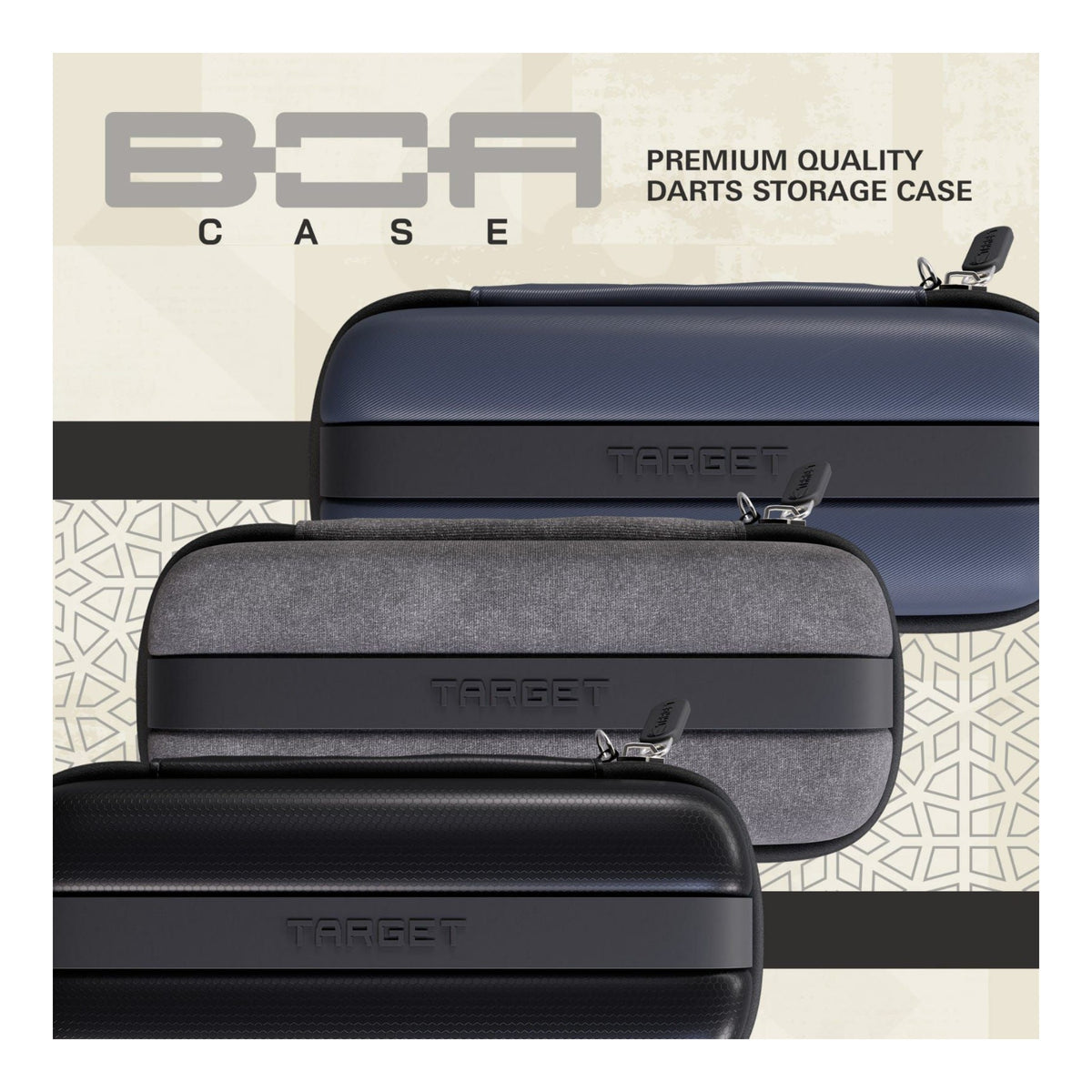 Target Darts Black Boa Case | Rigid Assembled Dart Wallet