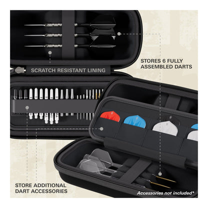 Target Darts Black Boa Case | Rigid Assembled Dart Wallet