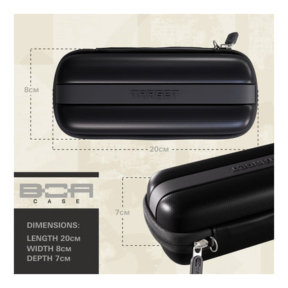 Target Darts Black Boa Case | Rigid Assembled Dart Wallet